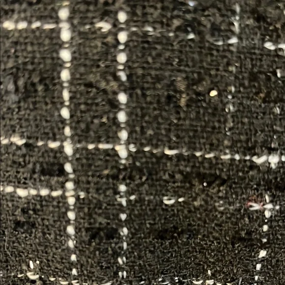 Zara Black and White Fitted Polo Button Down - Picture 4 of 7